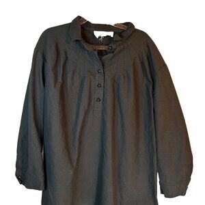 Pomander Tuckernuck Women's‎ Black Place Polly Mini Dress M *Missing  1 Button